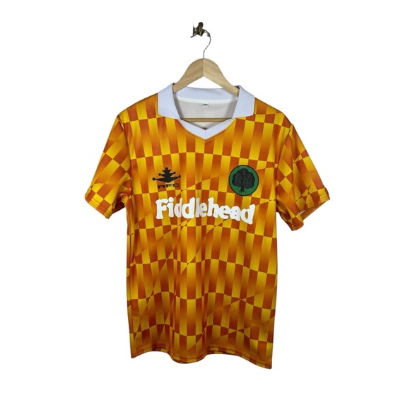 Fiddlehead Men’s Collared Soccer Jersey in Yellow/Orange Multi Size M - Picture 2 of 6